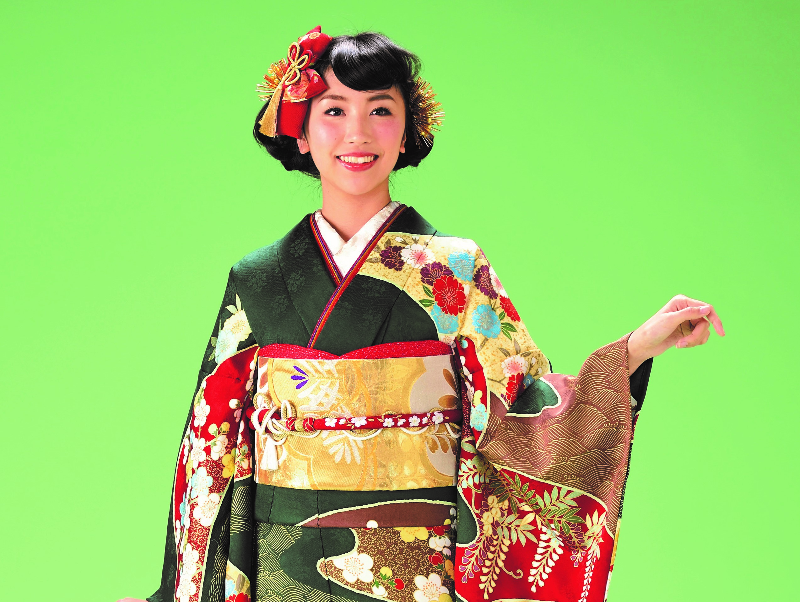 T-1パール伊達襟&帯飾りセット❀パールフリルレース❀重ね襟 - 着物・浴衣 