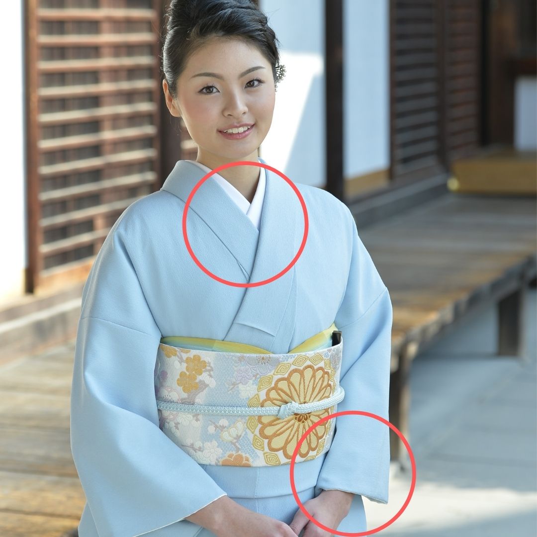 和服Ｐライン画像 着物を着るのに必要なものの準備～前日までにしておくことは？～ | きもの永見